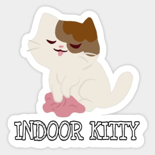 Indoor kitty Sticker